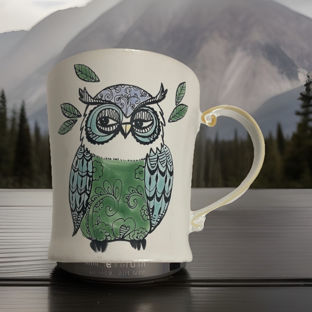 Owl Mug Life Is A Hoot Large 20 oz Stoneware 2023 Spectrum Designz‎ Wise Choice